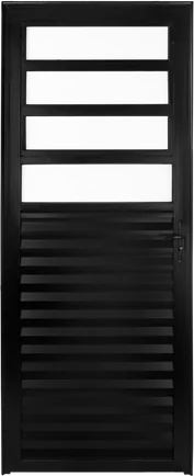 Porta basculante preta da Linha Resistance Normatizada